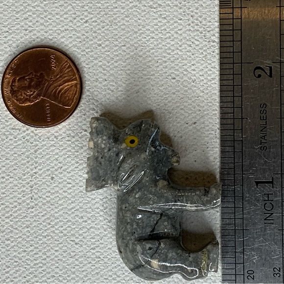 Miniature MOOSE Stone Carving Mini Figurine Steatite Soapstone Carved Animal Elk - Picture 11 of 12